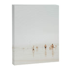 Beach 27 - Minimal Pastel Beach People - Ocean - Sea Travel photography Canvas Print Gallery Image 6
