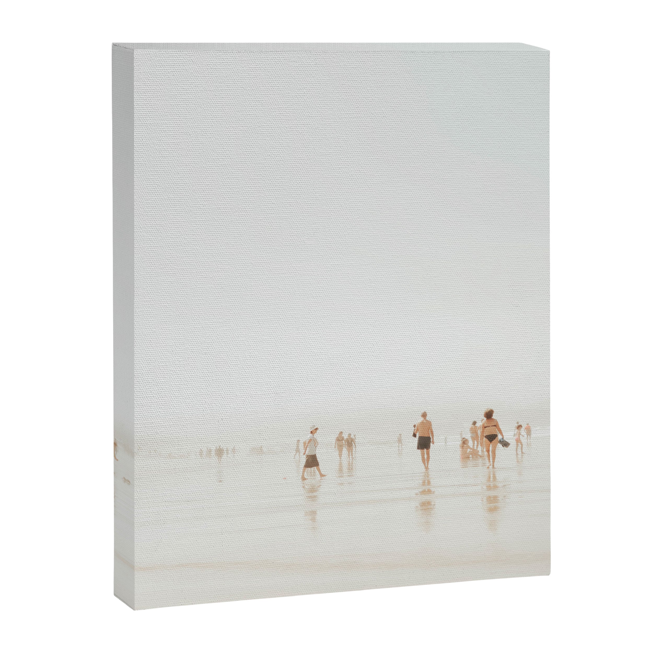 Beach 27 - Minimal Pastel Beach People - Ocean - Sea Travel photography Canvas Print Gallery Image 6