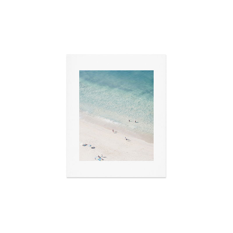 Beach Love 2 (part of a diptych) - Aerial Beach - Ocean - Travel photography Art Print Gallery Image 1