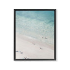 Beach Love 2 (part of a diptych) - Aerial Beach - Ocean - Travel photography Framed Canvas Print Gallery Image 6