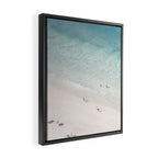 Beach Love 2 (part of a diptych) - Aerial Beach - Ocean - Travel photography Framed Canvas Print Gallery Image 2