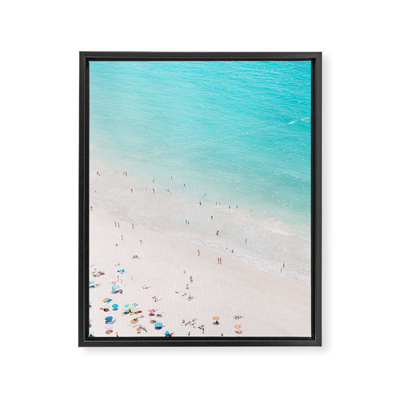 Beach Loving - Aerial Beach photography by Ingrid Beddoes Framed Canvas Print Gallery Image 6