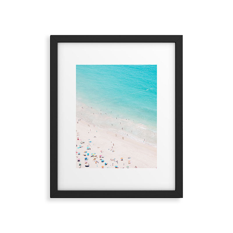 Beach Loving - Aerial Beach photography by Ingrid Beddoes Framed Art Print Gallery Image 5