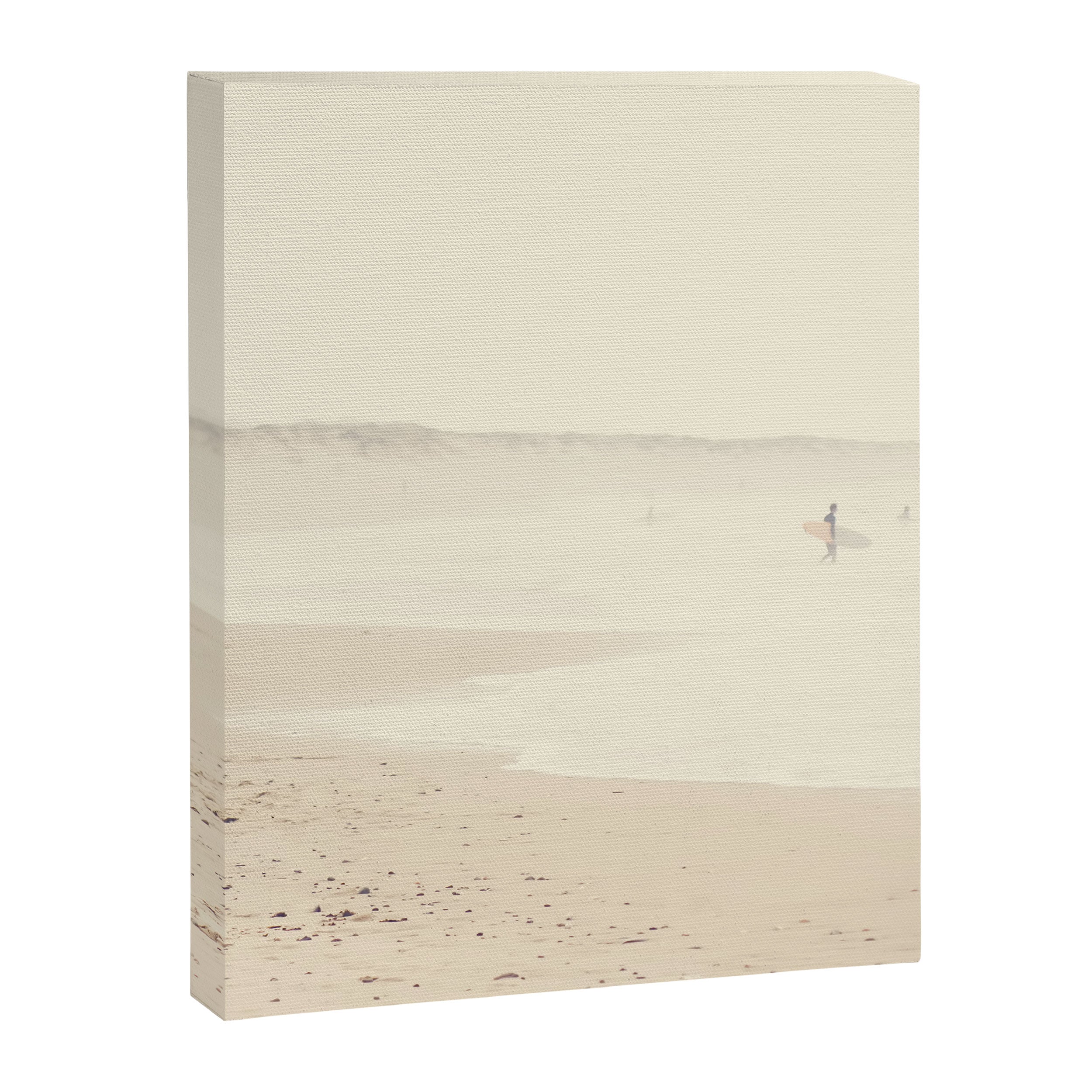 beach photography - minimal surfers and ocean print Canvas Print Gallery Image 6