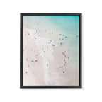 Beach - Summer Love II - Aerial Beach and Ocean photography by Ingrid Beddoes Framed Canvas Print Gallery Image 8