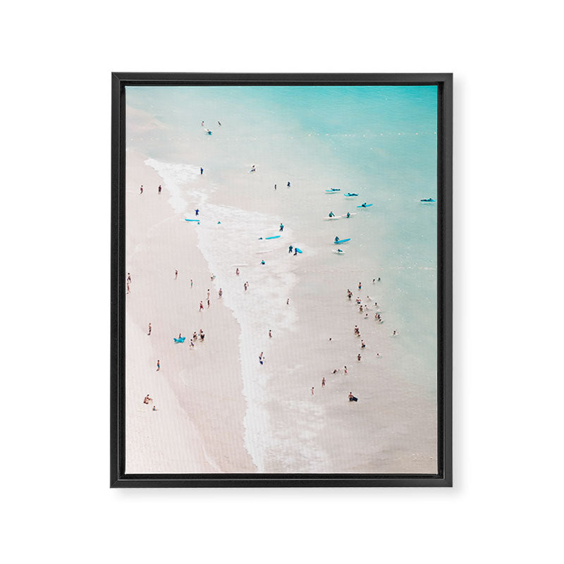 Beach - Summer Love II - Aerial Beach and Ocean photography by Ingrid Beddoes Framed Canvas Print Gallery Image 8