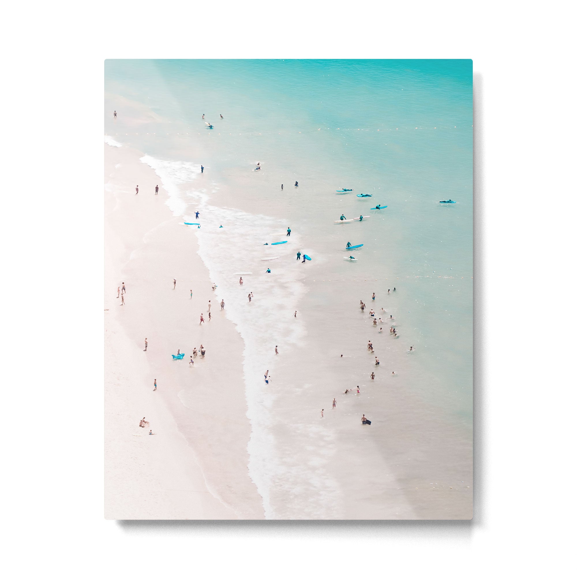 Beach - Summer Love II - Aerial Beach and Ocean photography by Ingrid Beddoes Metal Print Gallery Image 6