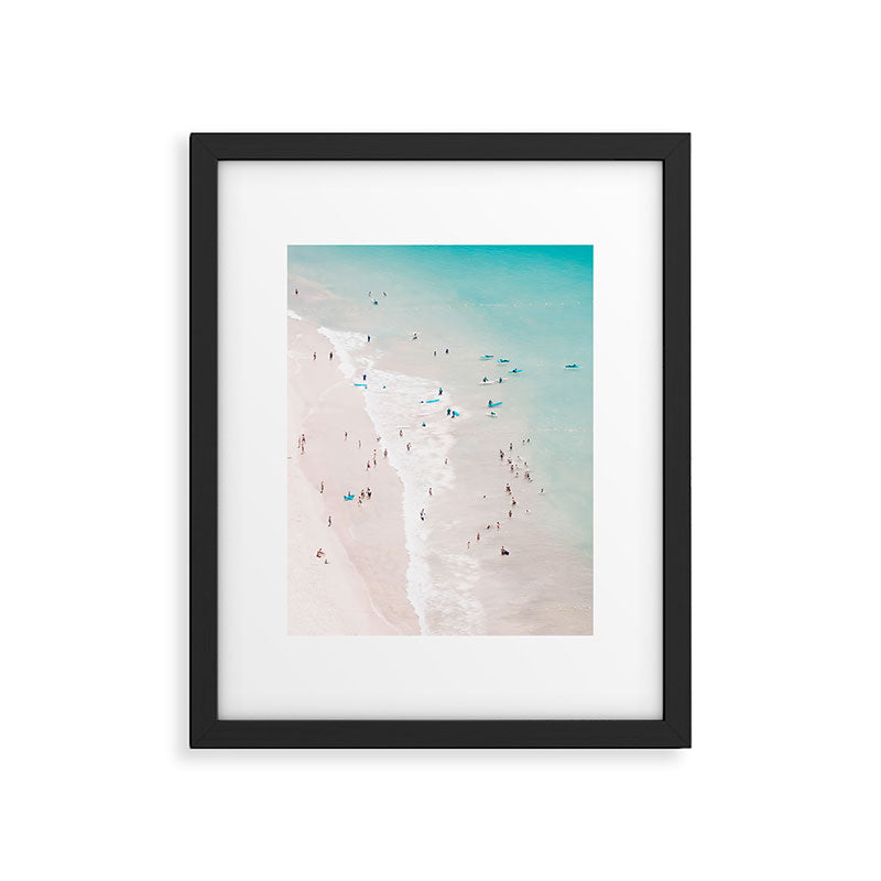 Beach - Summer Love II - Aerial Beach and Ocean photography by Ingrid Beddoes Framed Art Print Gallery Image 4