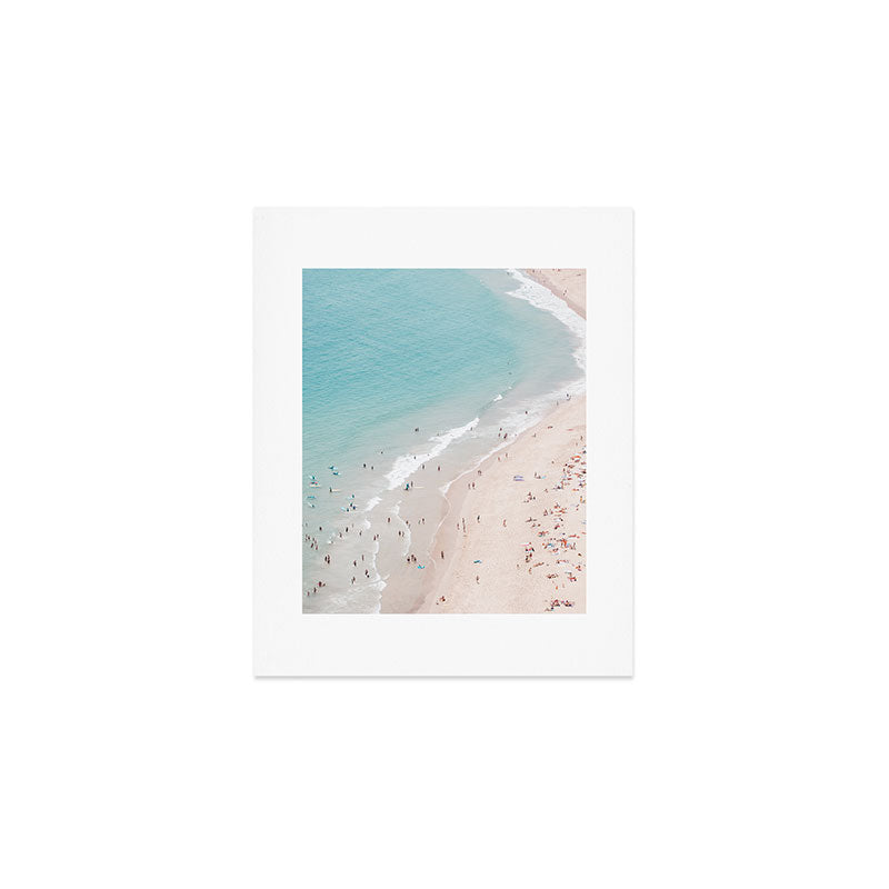 Beach Summer Seaside - Aerial Beach photography by Ingrid Beddoes Art Print Gallery Image 1