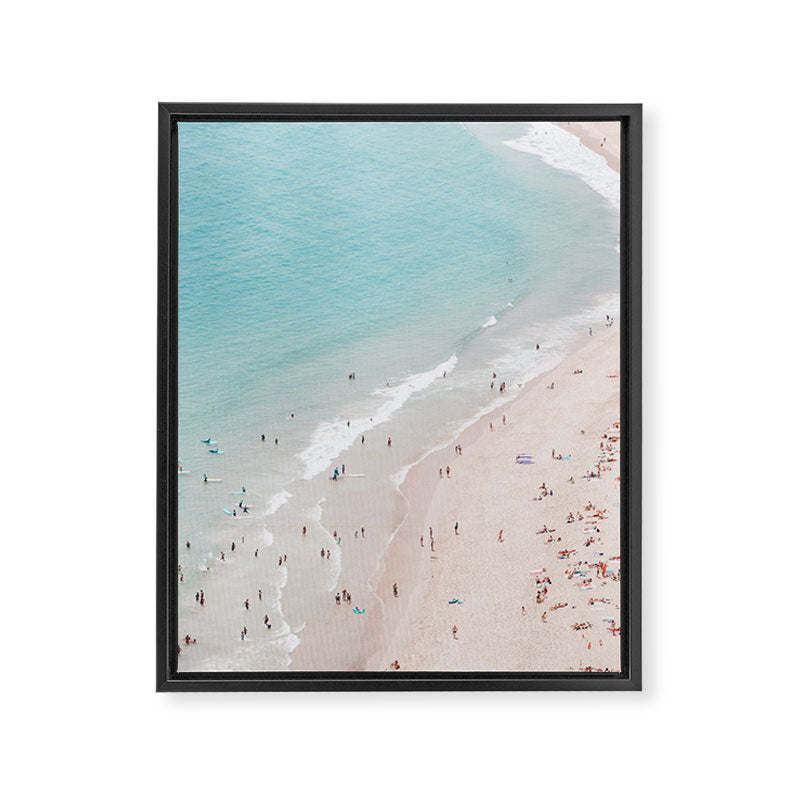Beach Summer Seaside - Aerial Beach photography by Ingrid Beddoes Framed Canvas Print Gallery Image 6