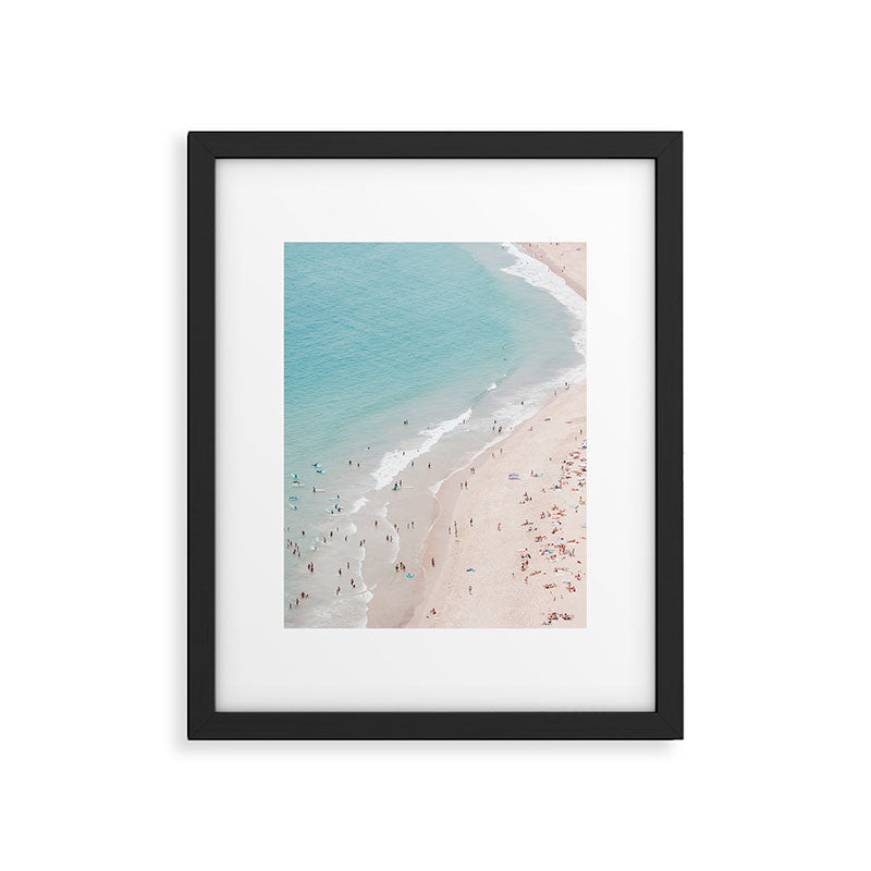 Beach Summer Seaside - Aerial Beach photography by Ingrid Beddoes Framed Art Print Gallery Image 5