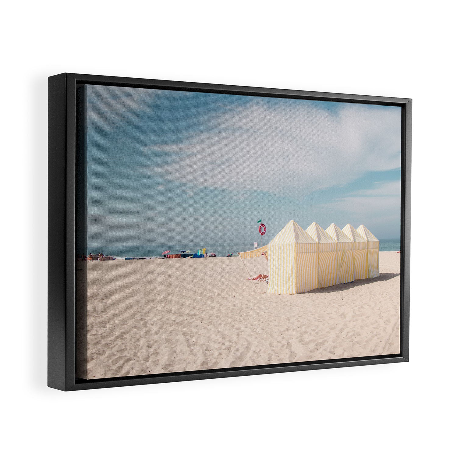 Beach Summer Vibes - ocean travel photography Framed Canvas Print Gallery Image 2