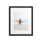 Beach - Surfer - Ocean - Minimal - Sea - Travel photography Framed Art Print Gallery Image 5