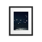 Birds in Flight - Dark Blue Sea - Ocean Print - Travel photography Framed Art Print Gallery Image 4