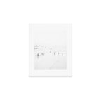 Black and White Beach - People - Minimal Beach - Ocean - Sea Travel photography Art Print Gallery Image 1
