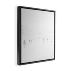 Black and White Beach - People - Minimal Beach - Ocean - Sea Travel photography Framed Canvas Print Gallery Image 2