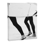 Catch a Wave Print - abstract black white surf board photography - Cool Surfers Print - Beach Decor Canvas Print Gallery Image 6