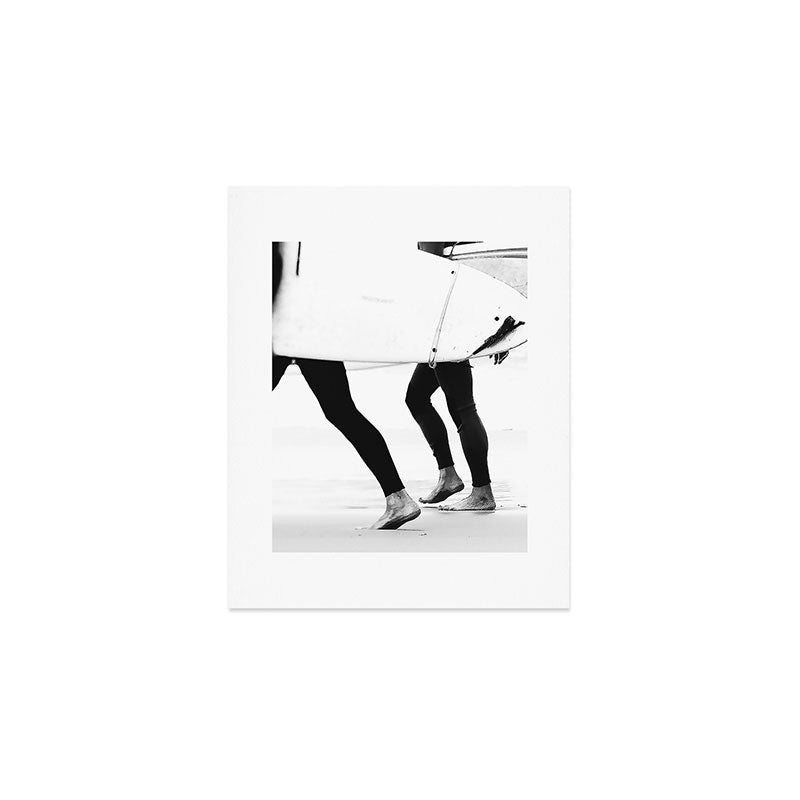 Catch a Wave Print - abstract black white surf board photography - Cool Surfers Print - Beach Decor Art Print Gallery Image 1