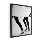 Catch a Wave Print - abstract black white surf board photography - Cool Surfers Print - Beach Decor Framed Canvas Print Gallery Image 2