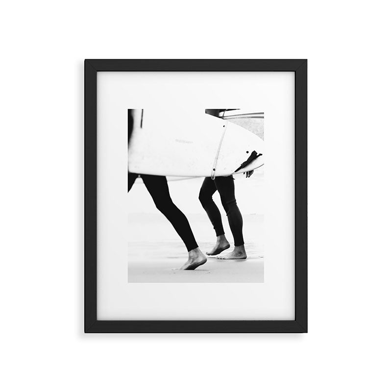 Catch a Wave Print - abstract black white surf board photography - Cool Surfers Print - Beach Decor Framed Art Print Gallery Image 5
