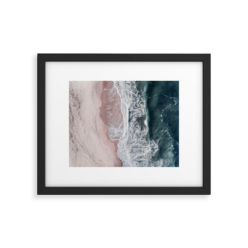 Crashing waves - Aerial Beach Ocean Sea Photography by Ingrid Beddoes Framed Art Print Gallery Image 5