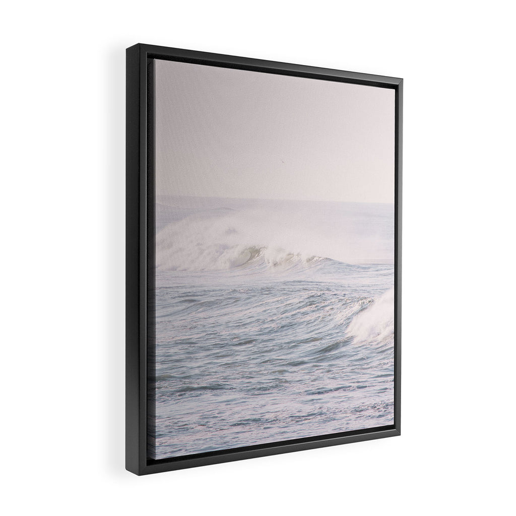 Crashing Waves Ocean - travel photography Framed Canvas Print Gallery Image 2