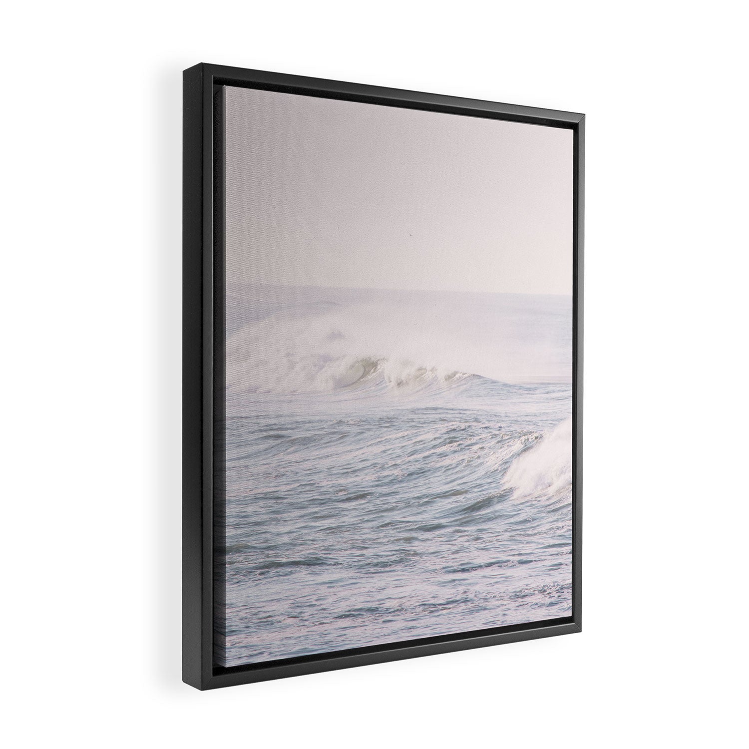 Crashing Waves Ocean - travel photography Framed Canvas Print Gallery Image 2