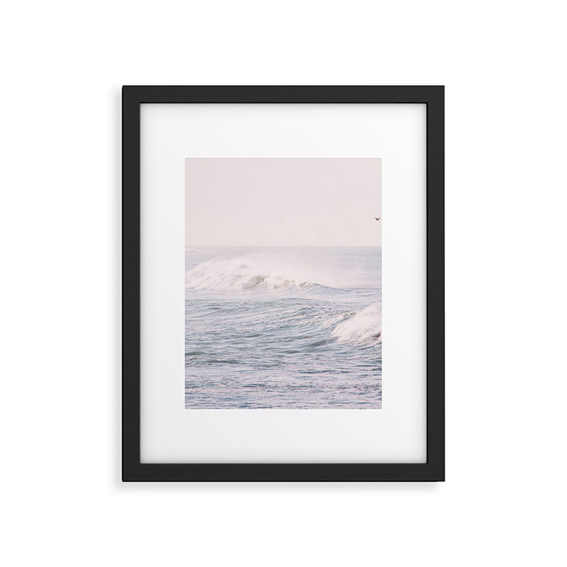Crashing Waves Ocean - travel photography Framed Art Print Gallery Image 4