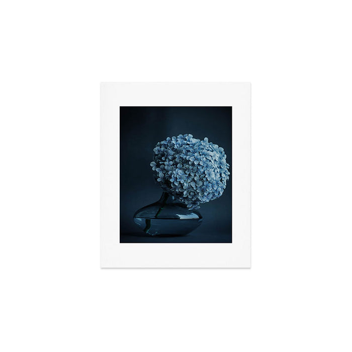Flowers - Dark Blue Hydrangea Still Life Art Print Gallery Image 1