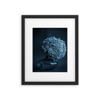 Flowers - Dark Blue Hydrangea Still Life Framed Art Print Gallery Image 6