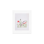 Flowers Flat Lay - Colorful Mixed Wildflowers - Poppies - Floral Art Print Gallery Image 1