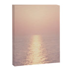 Golden Sunset - Aerial Ocean - Rose Pink Sky - Horizon - Sea Travel photography by Ingrid Beddoes Canvas Print Gallery Image 6