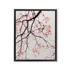 Magnolia Flowers - Pink spring blossoms Framed Canvas Print Gallery Image 6
