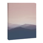 Mountain Dusk - pink sunset mountain range landscape photography by Ingrid Beddoes Canvas Print Gallery Image 6