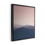Mountain Dusk - pink sunset mountain range landscape photography by Ingrid Beddoes Framed Canvas Print Gallery Image 2