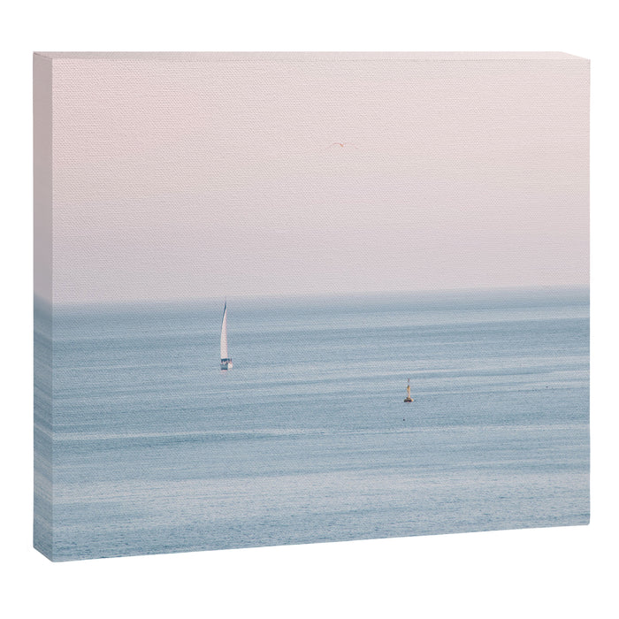 Ocean Pink Sky Canvas Print Gallery Image 1