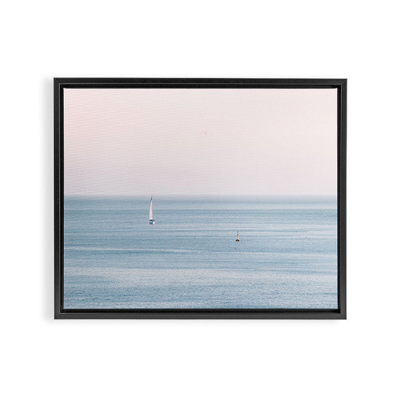 Ocean Pink Sky Framed Canvas Print Gallery Image 12