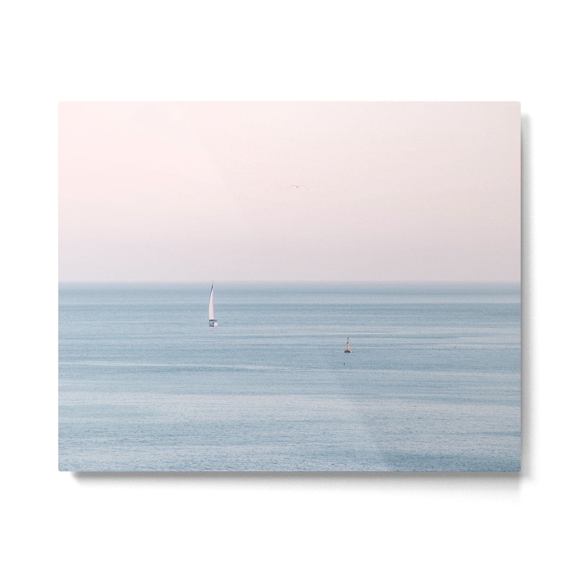 Ocean Pink Sky Metal Print Gallery Image 4