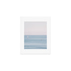 Ocean - Sail boat in calm sea - travel photography Art Print Gallery Image 1