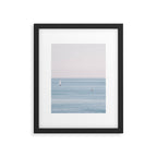 Ocean - Sail boat in calm sea - travel photography Framed Art Print Gallery Image 4