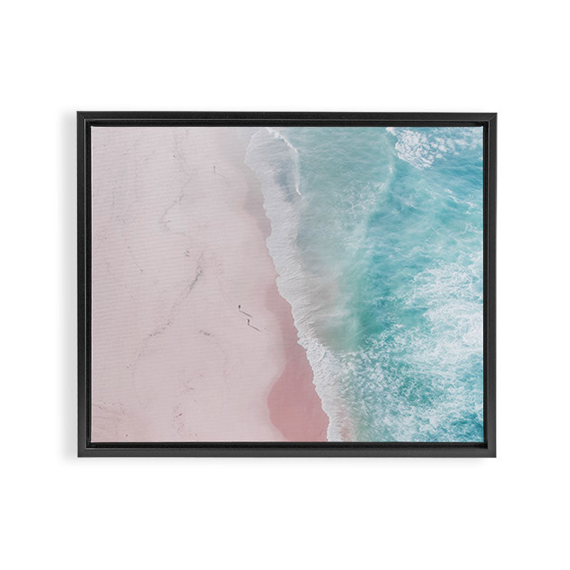 Ocean Walk - Aerial Beach photography by Ingrid Beddoes Framed Canvas Print Gallery Image 3
