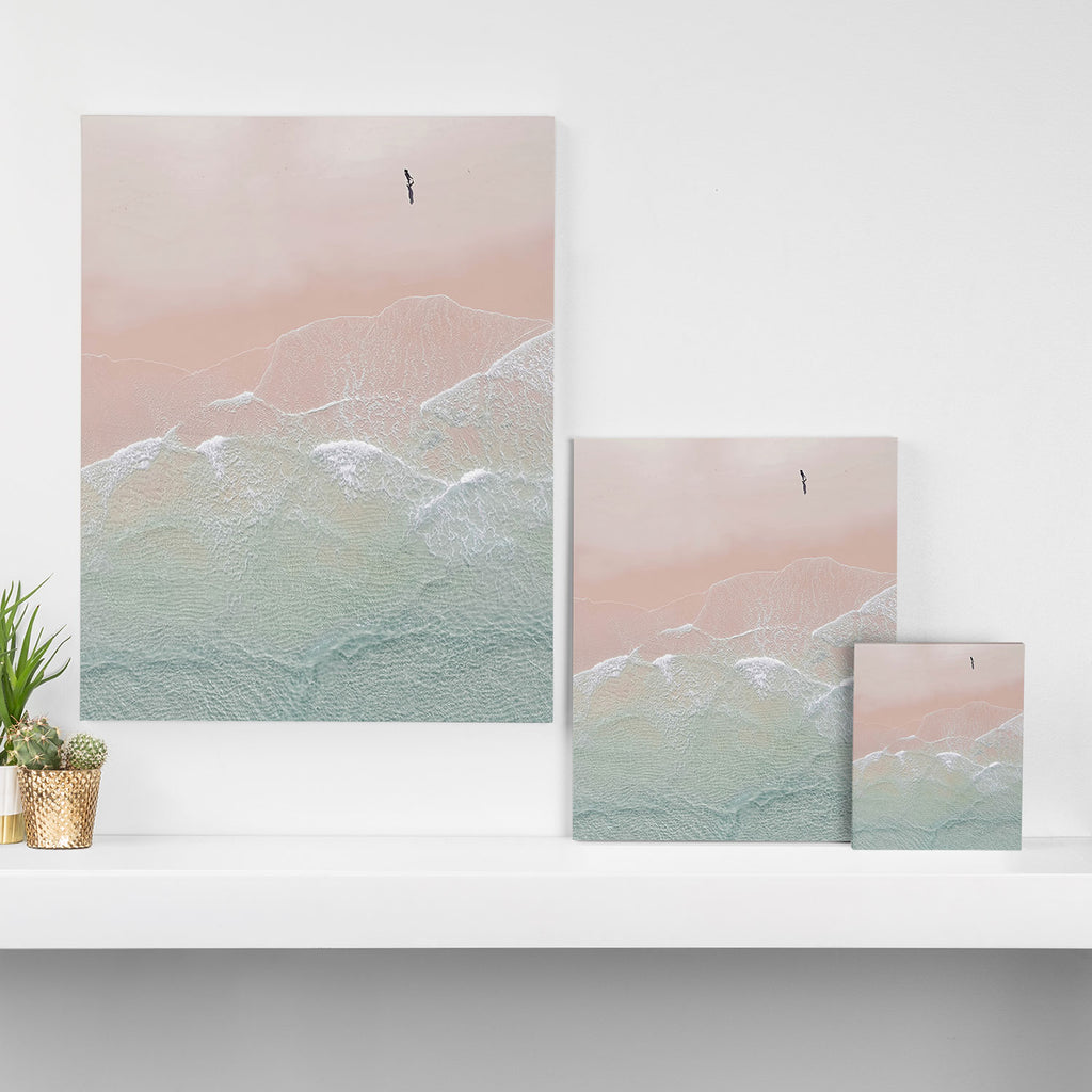 Ocean Walk II - Aerial Beach photography by Ingrid Beddoes Canvas Print Gallery Image 3