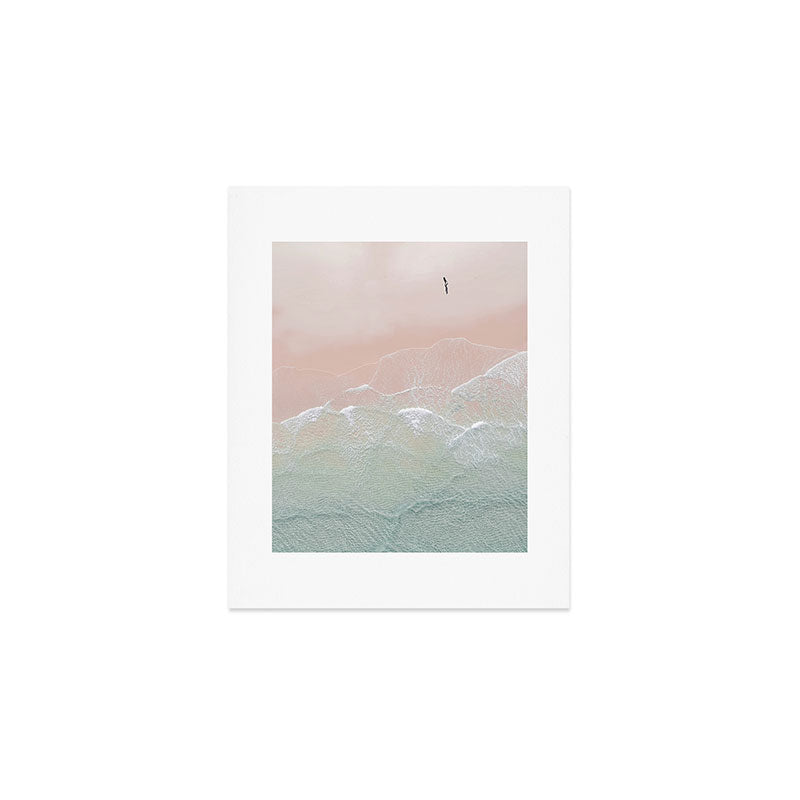 Ocean Walk II - Aerial Beach photography by Ingrid Beddoes Art Print Gallery Image 1