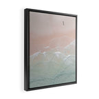 Ocean Walk II - Aerial Beach photography by Ingrid Beddoes Framed Canvas Print Gallery Image 2
