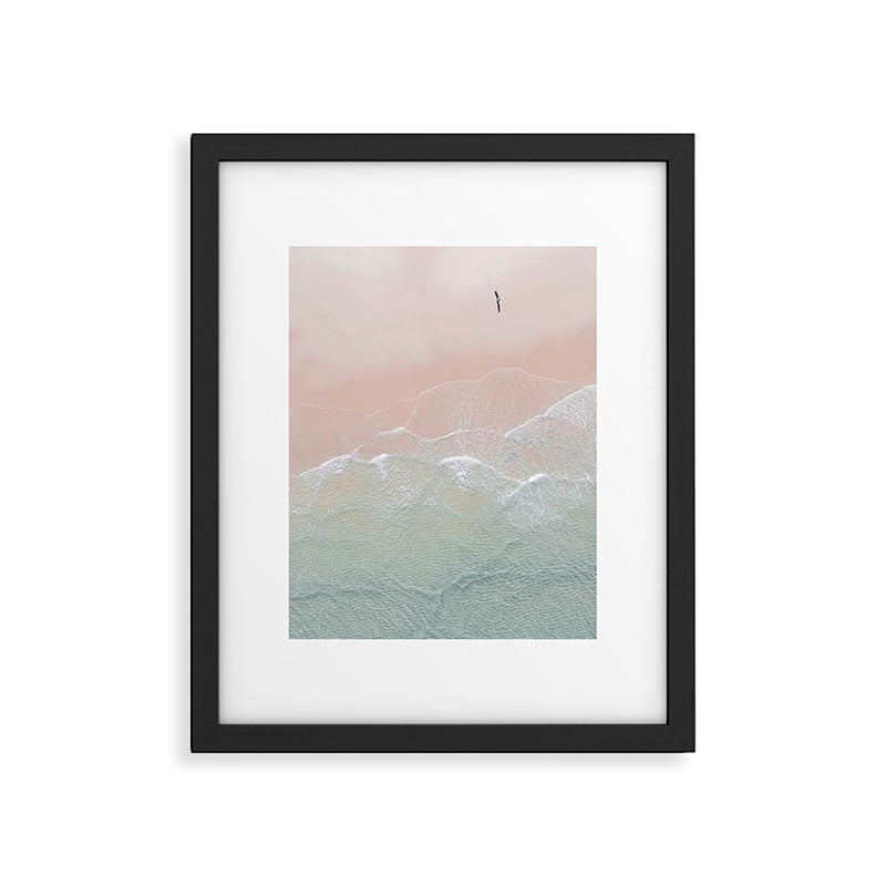 Ocean Walk II - Aerial Beach photography by Ingrid Beddoes Framed Art Print Gallery Image 5