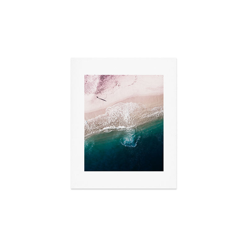 Ocean Walk V - Aerial Beach photography by Ingrid Beddoes Art Print Gallery Image 1