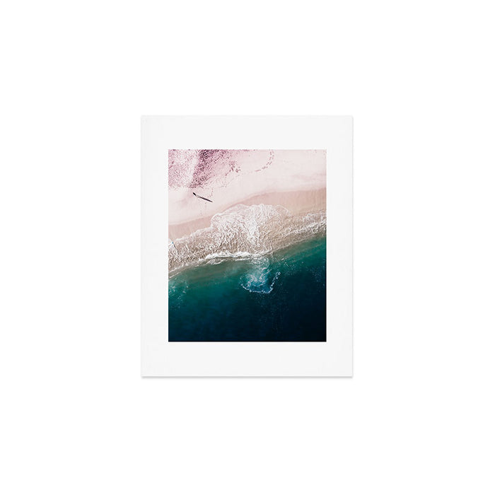 Ocean Walk V - Aerial Beach photography by Ingrid Beddoes Art Print Gallery Image 1