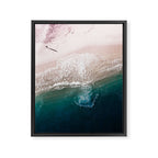 Ocean Walk V - Aerial Beach photography by Ingrid Beddoes Framed Canvas Print Gallery Image 6