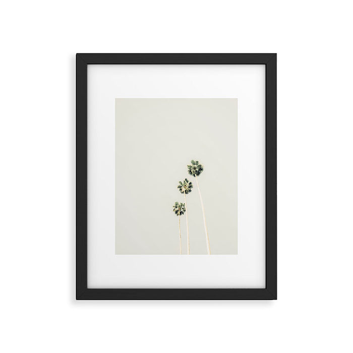 Palm Trees - Minimalist Palm Springs California Travel Photography Framed Art Print Gallery Image 1