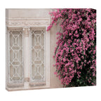 Pretty Window - Bougainvillea Flowers - Minimalist Portugal Travel Photography By Ingrid Beddoes Canvas Print Gallery Image 3